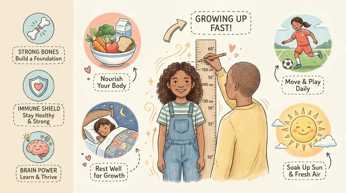 Average height for a 12-year-old girl chart and growth habits