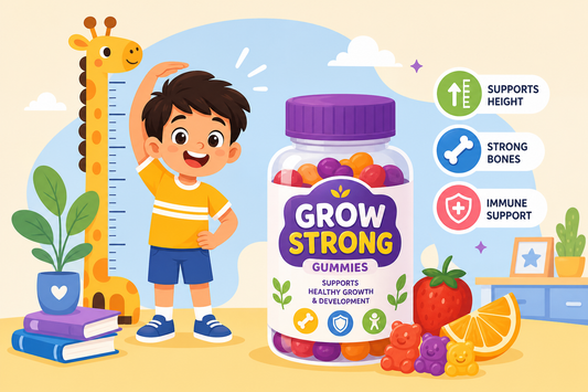 Best growth gummies for children in 2026 comparison showing ingredient quality, sugar content, age suitability, and third-party testing criteria
