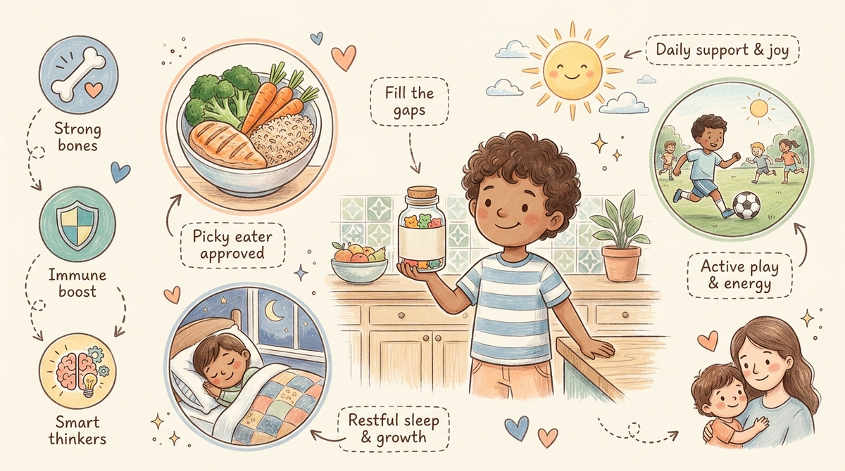 Zinc deficiency in children nutrition gap illustration