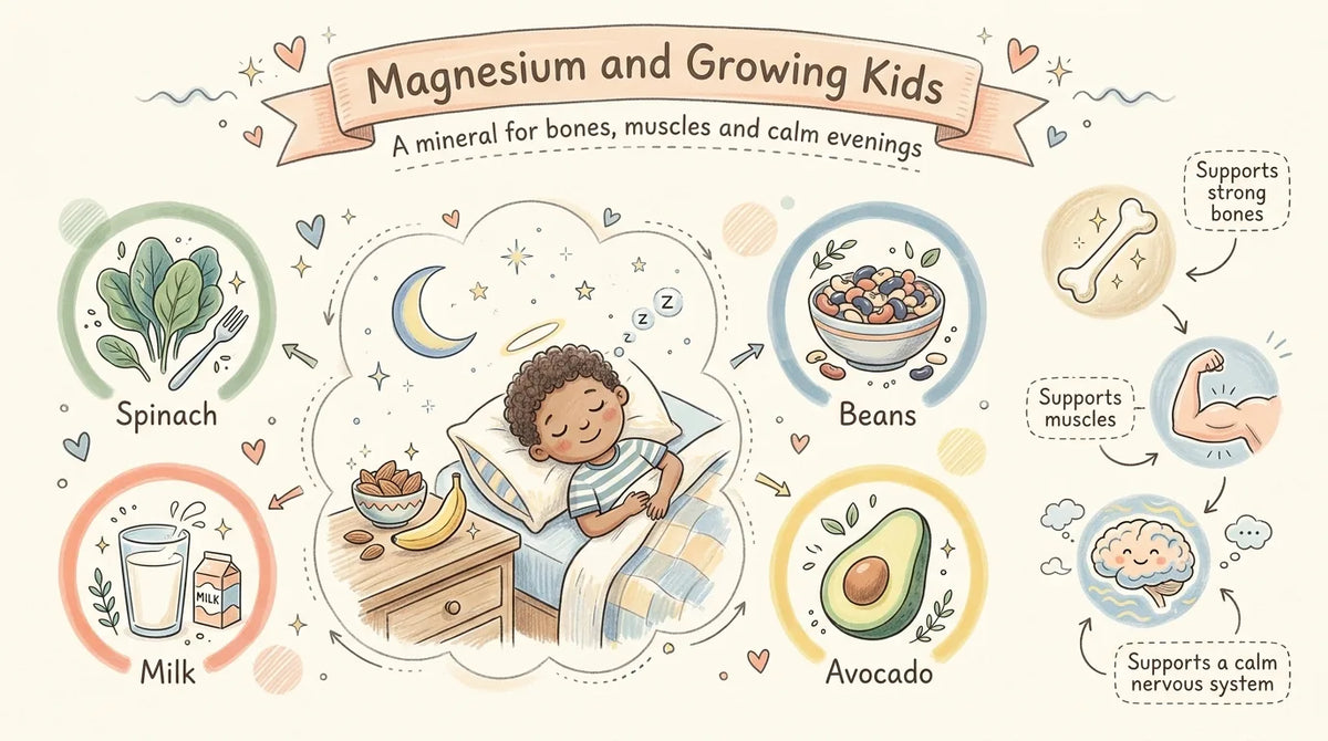 Magnesium for kids guide with dose by age and magnesium-rich foods