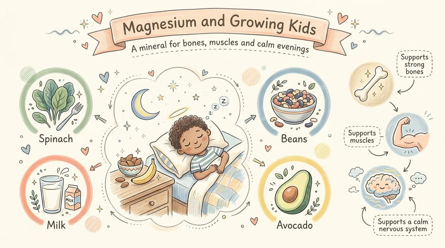 Magnesium for kids guide with dose by age and magnesium-rich foods