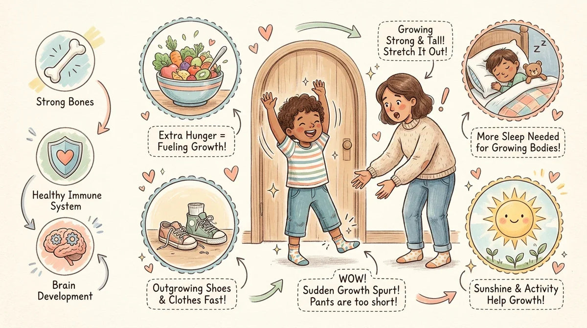 Nutritional support during a child growth spurt