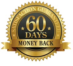 60-day money-back guarantee seal